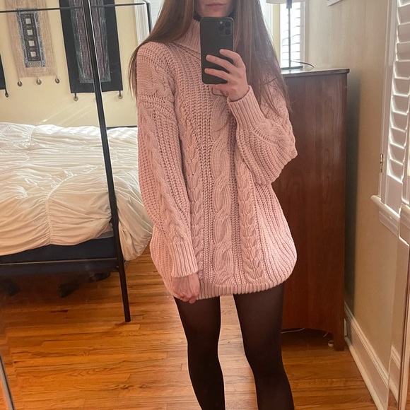 Shein pink sweater dress - Picture 3 of 5